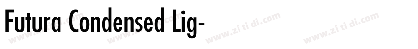 Futura Condensed Lig字体转换